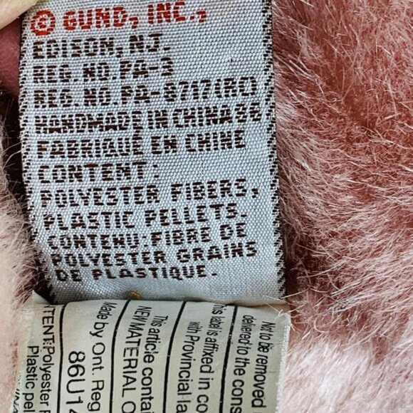 Gund 2002 Peoples Diamond Make Wish Mother Bear Pink Stuffed Plush Teddy Vintage - Picture 9 of 13